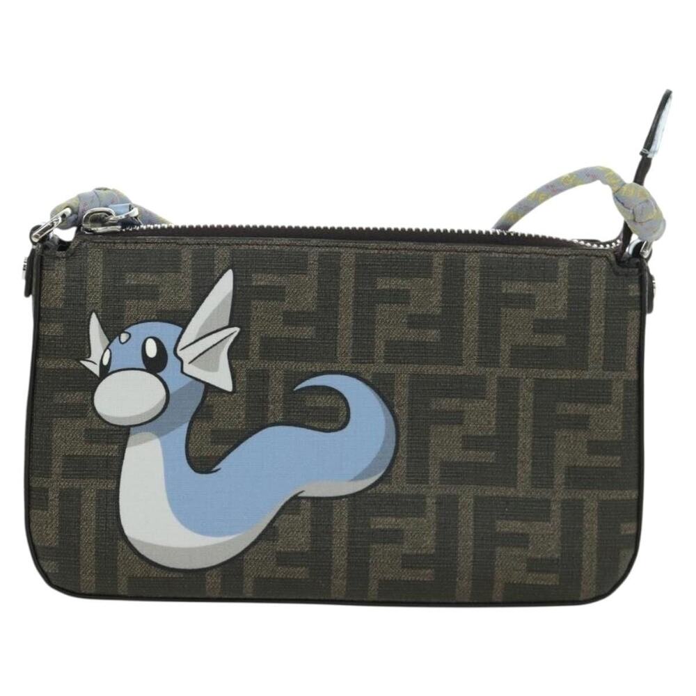 Fendi Zucca Miniryu x Frgmt x Pokemon Shoulder Bag Black